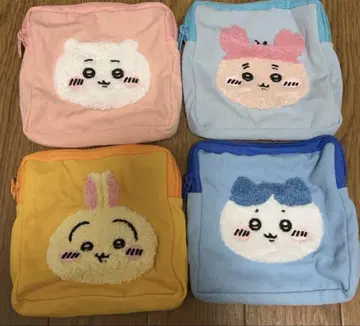 치이카와 (먼작귀) 몽글몽글 파우치 2 미사용 4개