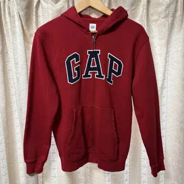 GAP 빨간색 풀 집업 후드티