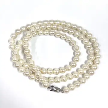 진주 펄 목걸이 8mm 전체 길이 약 80cm