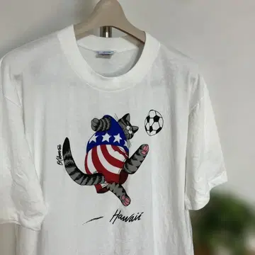 80년대 90년대 크리반캣 크레이지 셔츠 T셔츠 USA 제작