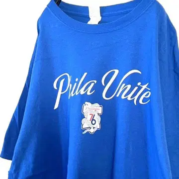 길단 Phila Unite T셔츠 XL 블루 파랑 구제 의류