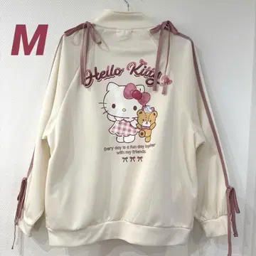 새상품 택 포함 산리오 키티 여성용 저지 리본 M 사이즈