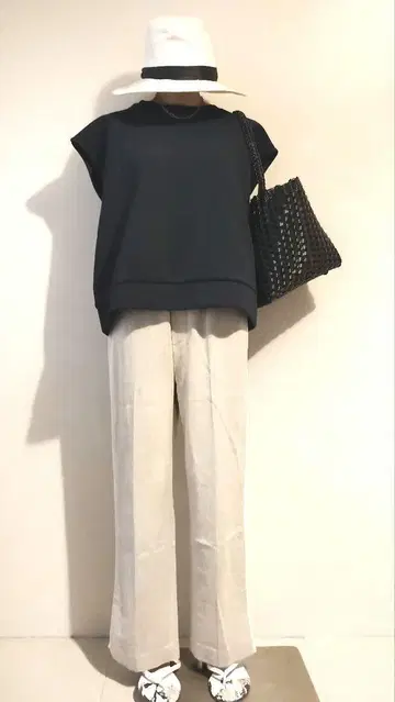 야마님 C6150 와이드 상의 x 파이핑 팬츠 코디