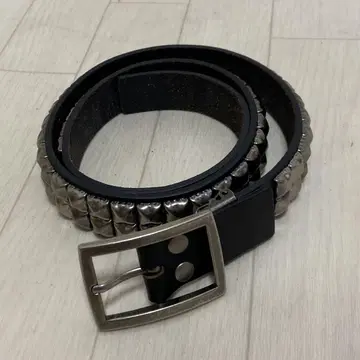 스터드 벨트 블랙 블랙