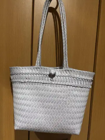 MEKEARISA 카고백 L 퍼플 x 화이트 메케아리사 숄더