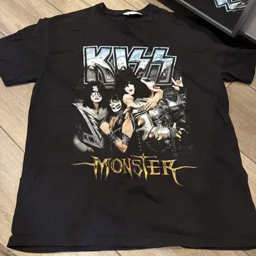 [구제 의류] KISS 몬스터 티셔츠 XL