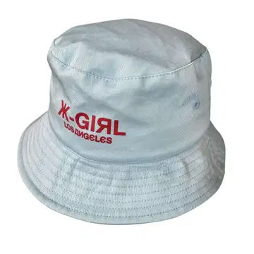 [택 포함 미사용 새상품] X-girl 버킷햇 스카이블루 엑스걸