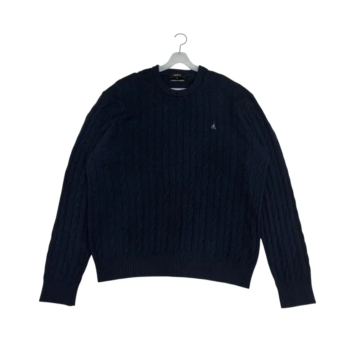 BEANPOLE 빈폴 110 Beanpole Navy Cashmere Blended Cable Knit