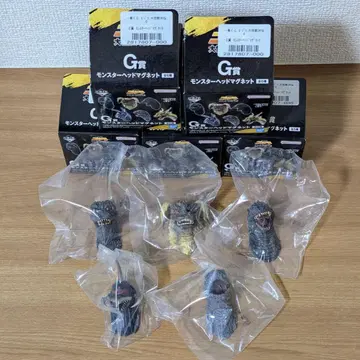 제일복권 고질라 대괴수열전 G G상 몬스터 헤드 마그넷 5종
