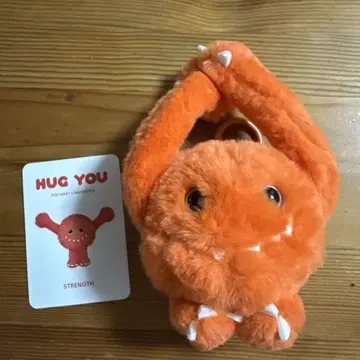POPMART INSTINGTOY HUGYOU 오렌지 컬러 키링