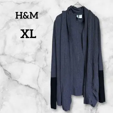 H&M [ XL ] 에이치앤엠 다크 그레이 가디건 겉옷 남녀 공용