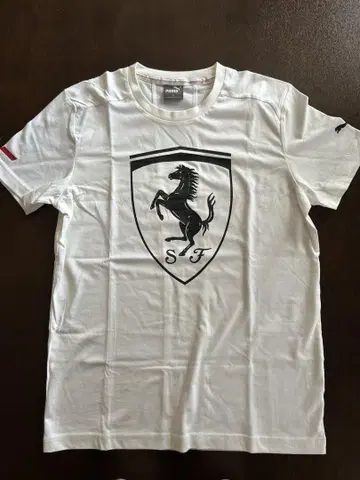 Puma 페라리 로고 T셔츠 화이트