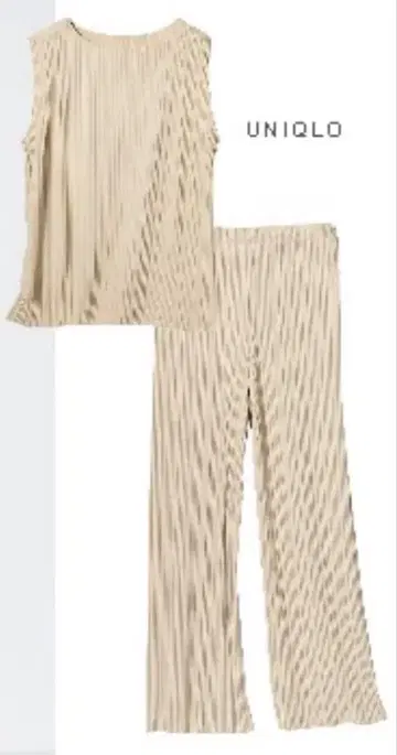 유니클로 UNIQLO 플리츠 셋업