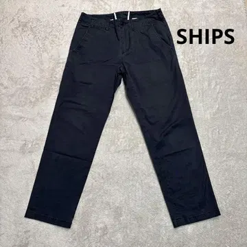 a119 SHIPS 쉽스 네이비 치노 팬츠 버튼