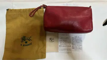 [부속품 완비] IL BISONTE (일 비존테) 가죽 파우치