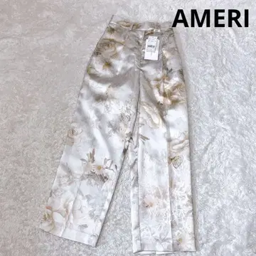AMERI 플라워 새틴 팬츠 FLOWER SATIN PANTS