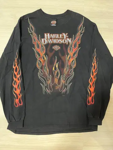 Harley-Davidson 프레임 디자인 긴팔 티셔츠 XL