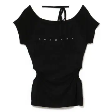 ANDMARY / Mary 로고 리본 tops