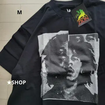 ZION 자이언 밥 말리 헤짐 프린트 반팔 t셔츠 M