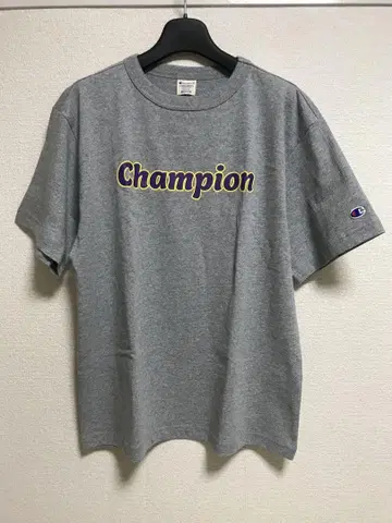 Champion 그레이 티셔츠 M 사이즈