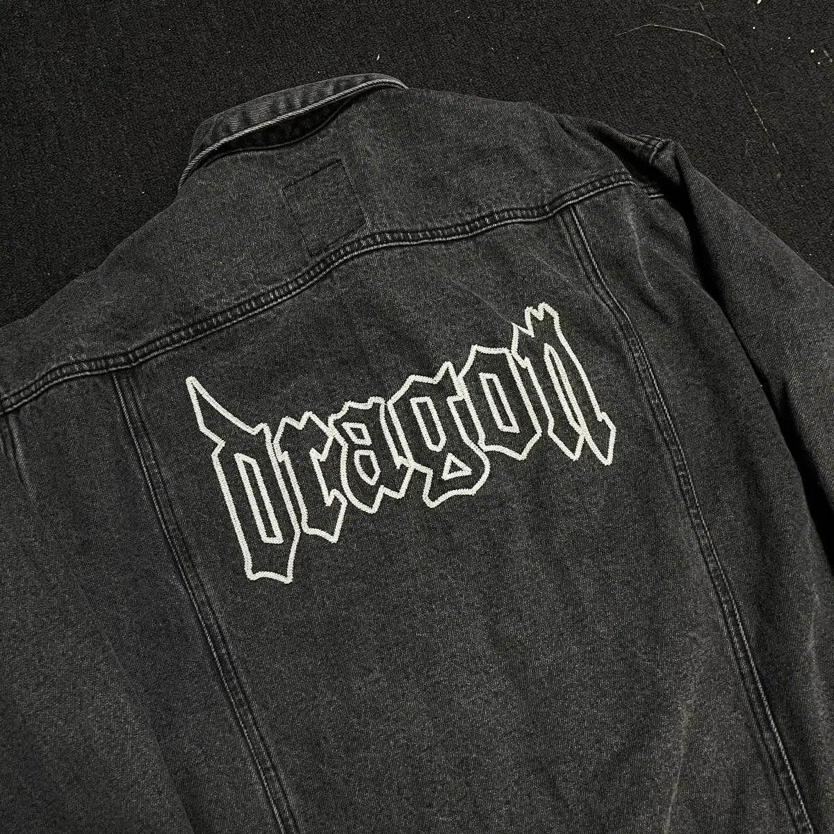 8 X G-Dragon Black Denim Jacket GD Denim Jacket S | Bunjang Global