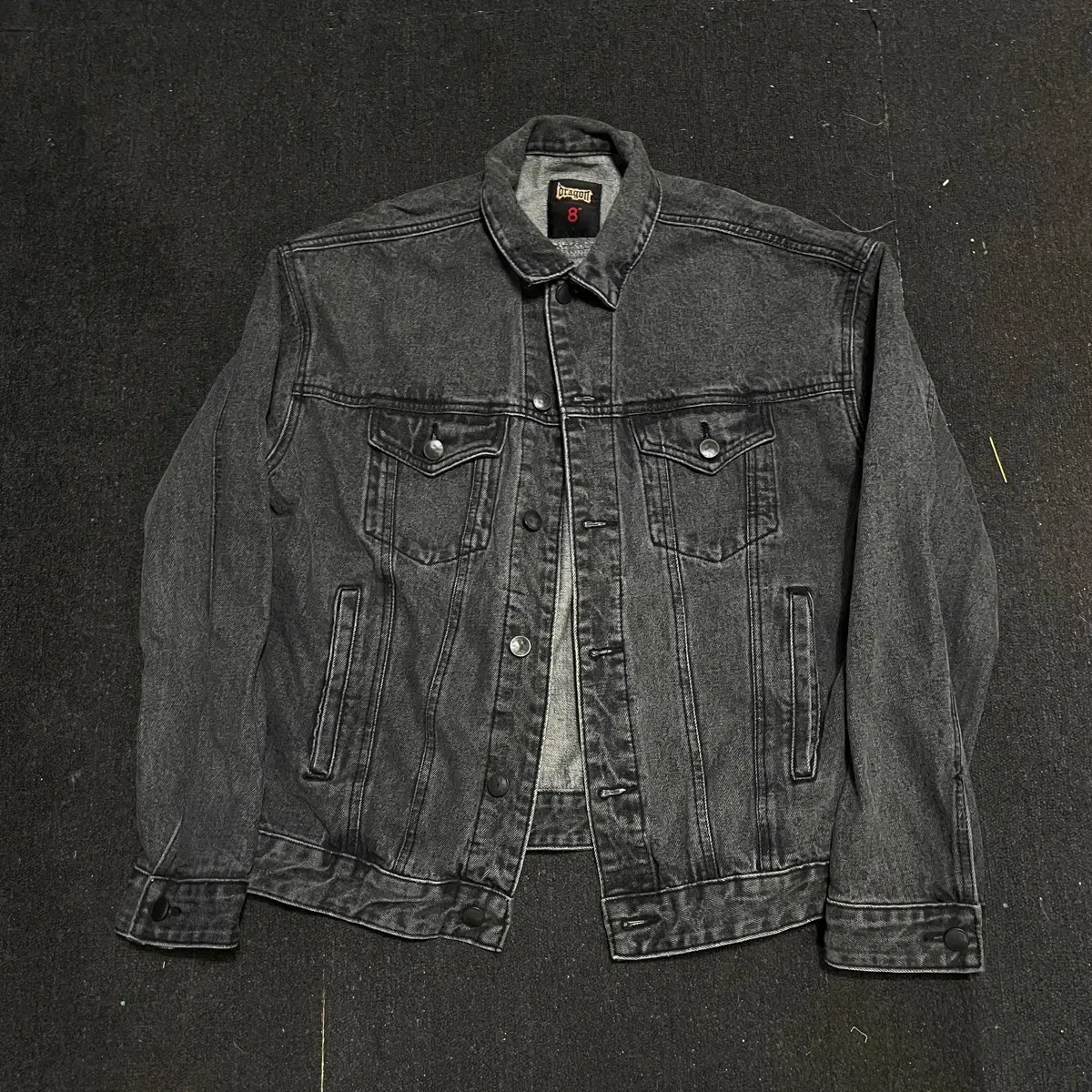 8 X G-Dragon Black Denim Jacket GD Denim Jacket S | Bunjang Global