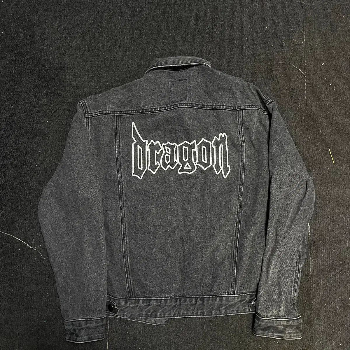 8 X G-Dragon Black Denim Jacket GD Denim Jacket S | Bunjang Global