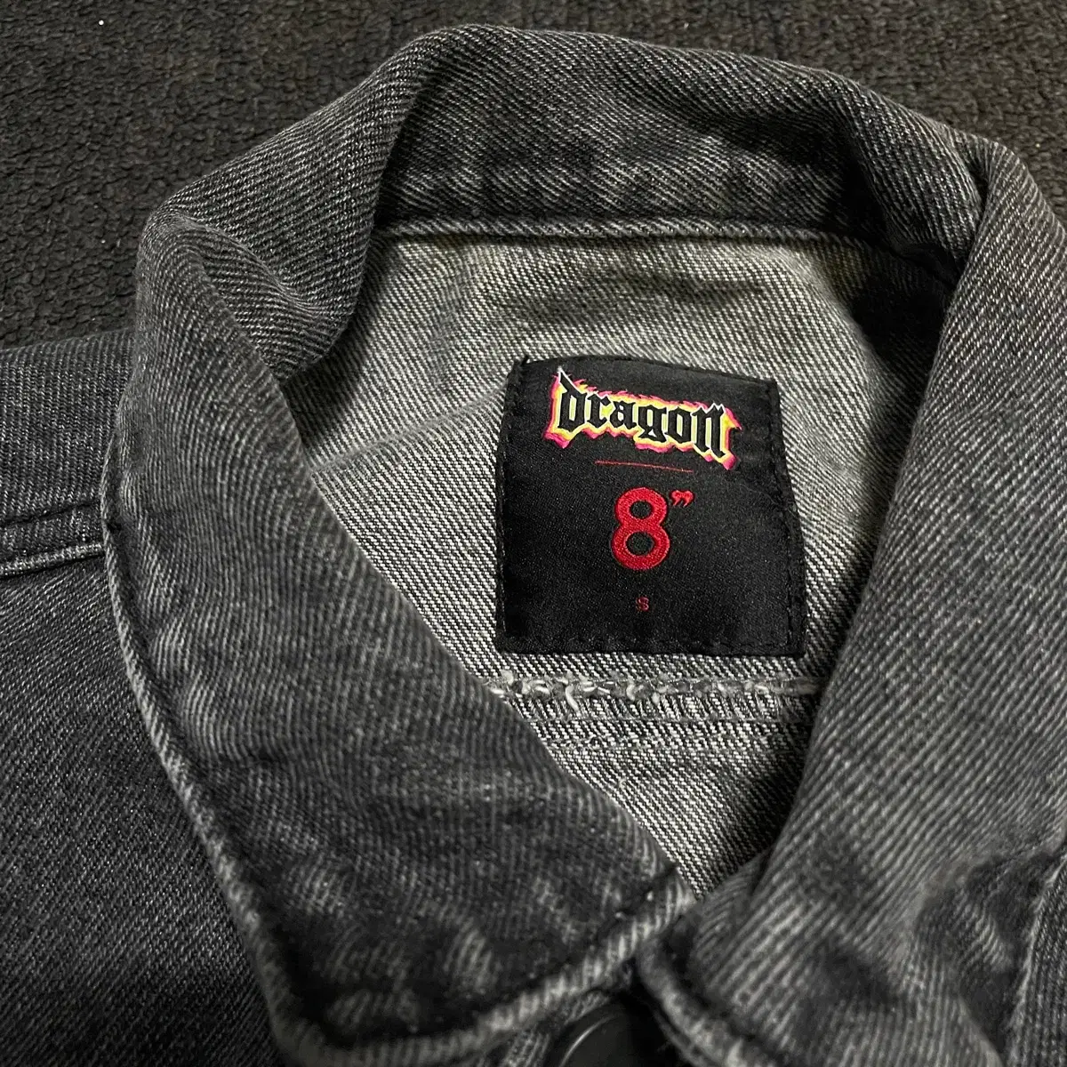 8 X G-Dragon Black Denim Jacket GD Denim Jacket S | Bunjang Global