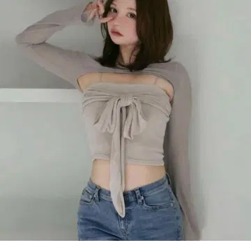 택 포함 새상품 Shayla ribbon tops andmary