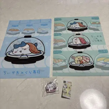 치이카와 (먼작귀) x 쿠라스시 클리어 파일 세트 마그넷