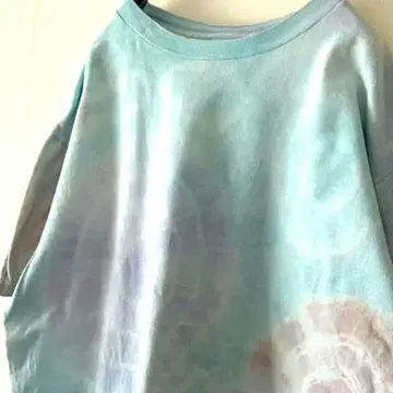 프룻 오브 더 룸 타이다이 올 패턴 무늬 티셔츠 L 구제 의류