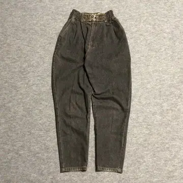 VALMAN 벌룬 데님 블랙 벨트 부착 개더 사양 062702