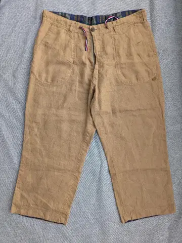 2 WAY 베이지 사루엘 팬츠 LINEN