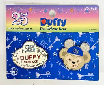 도쿄디즈니씨 핀 배지 TDR 25주년 DUFFY CAPE COD 25주년