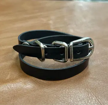 저희 가게 오리지널 천연 가죽 핸드메이드 가죽 공예 소가죽 초커 팔찌 B