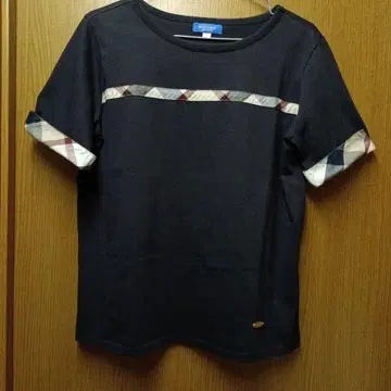 BLUE LABEL CRESTBRIDGE 반팔 티셔츠 소매 체크 무늬