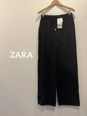 새상품 ZARA 자라 린넨 블렌드 스트레이트 팬츠 M