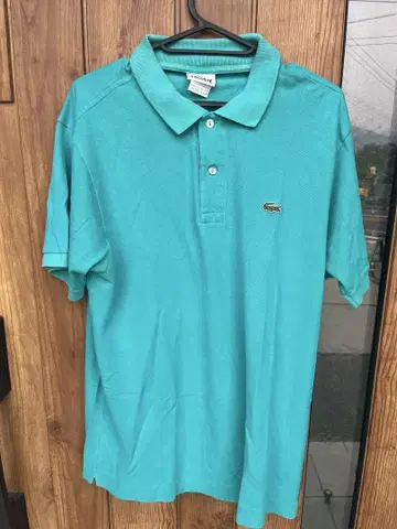 LACOSTE 터콰이즈 피케 셔츠