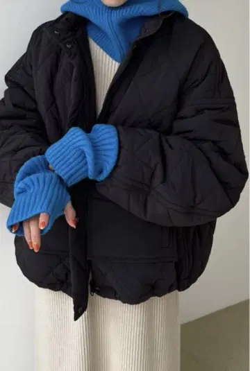 로리즈팜 나카와타 숏 블루종 미사용 새상품 택 포함 블랙