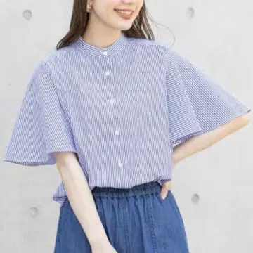 어반 리서치 써니 라벨 버터플라이 슬리브 블라우스