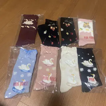 최종 가격 인하, 미사용 새상품, 핑크하우스 양말, 8족 묶음 판매