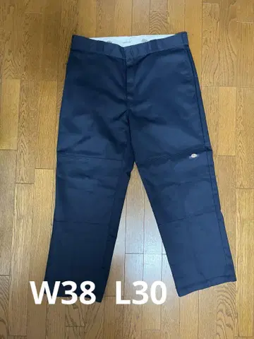 dickies 더블니 네이비 W38 L30 구제 의류 초와이드 팬츠