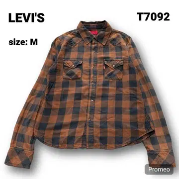 [즉시 구매 OK] Levi's 웨스턴 셔츠 사이즈 M 브라운