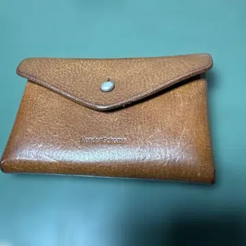 Hender Scheme 브라운 가죽 카드 케이스