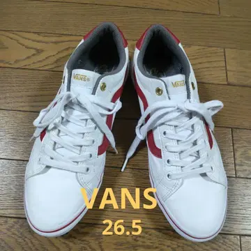 VANS 화이트/레드 스니커즈