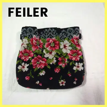 FEILER 페일러 아리에타 파우치 자수 꽃무늬