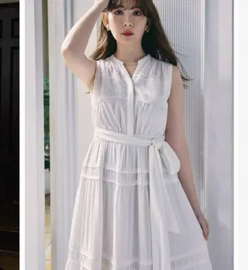 Scala Lace Trimmed Dress 택 포함 herlipto