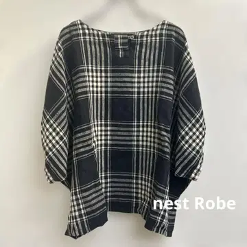 nest Robe 네스트로브 체크 무늬 블라우스