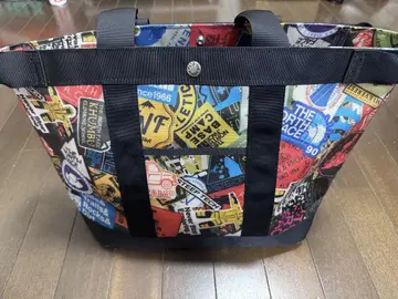 THE NORTH FACE 스티커 프린트 로고 토트백 새상품급