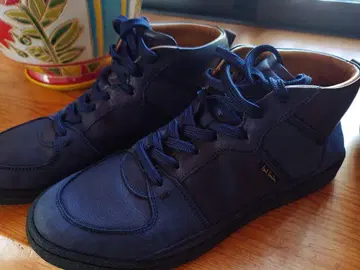 Paul Smith jeans 가죽 스니커즈 하이컷 네이비
